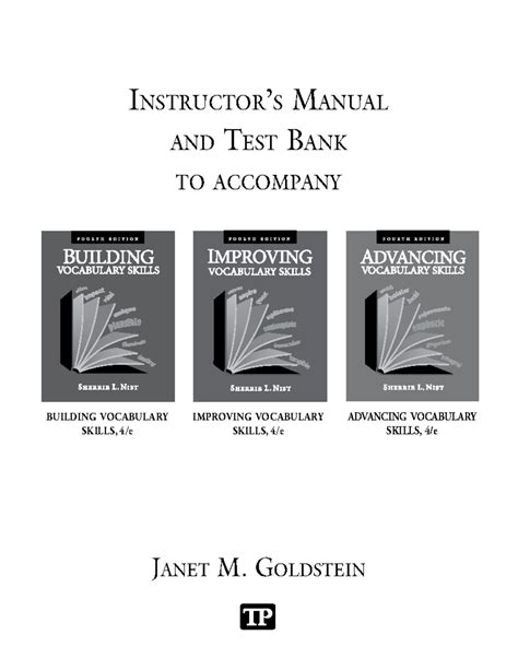 Test Bank And Instructor Manuals