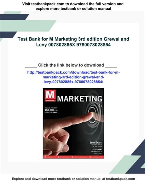Test Bank For Marketing 3rd Edition By Grewal