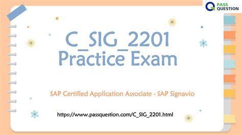 Test C-SIG-2201 Questions