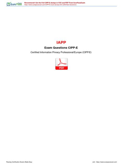 Test CIPP-E Cram Pdf