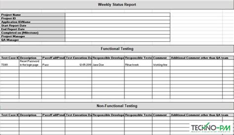 Test Case Execution Report Template in 2022 Report template