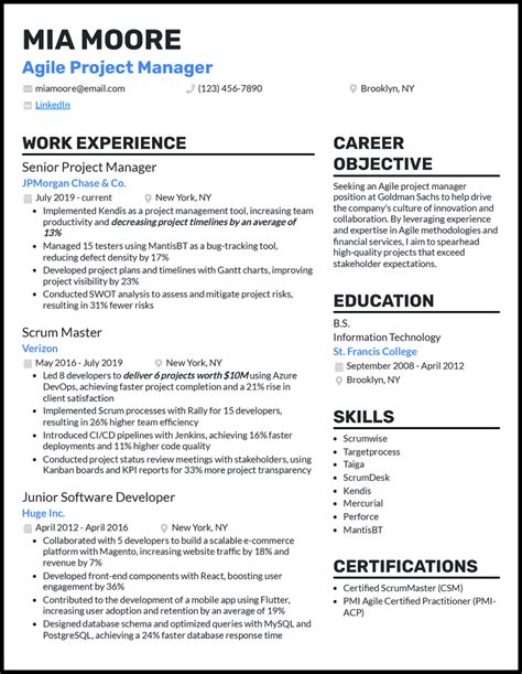 Test Case Template For Agile Methodology Resume Examples
