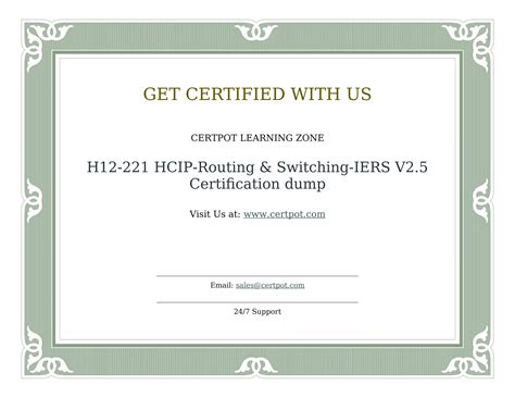 Test Certification H12-211_V2.2 Cost