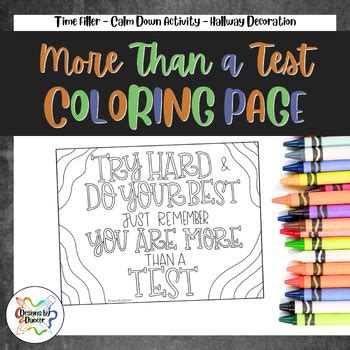 Test Color Page Teaching Resources TPT