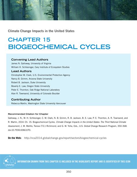 Test Cycles Biogeochemical Unit Answers