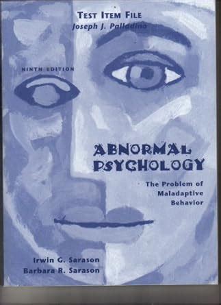 Test Item File Abnormal Psychology