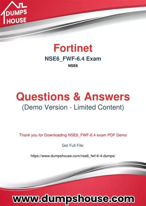 Test NSE6_FWF-6.4 Objectives Pdf