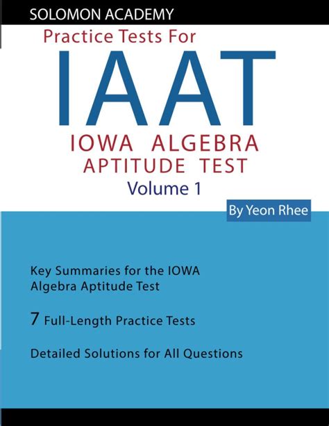 Test Practice Algebra Iaat Aptitude Iowa