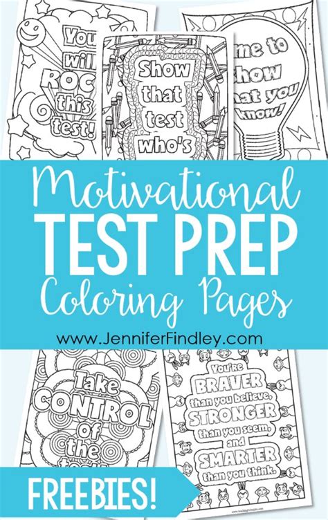 Test Prep Coloring Pages Motivational Quotes for Testing Test prep