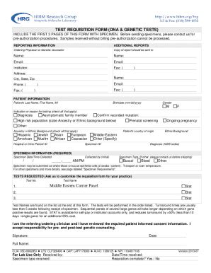 Test Request Form Fax Cheque