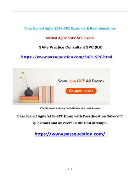 Test SAFe-SPC Questions Answers