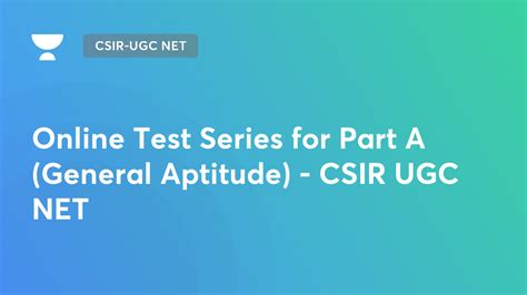 Test Series CSIR-UGC NET Unacademy