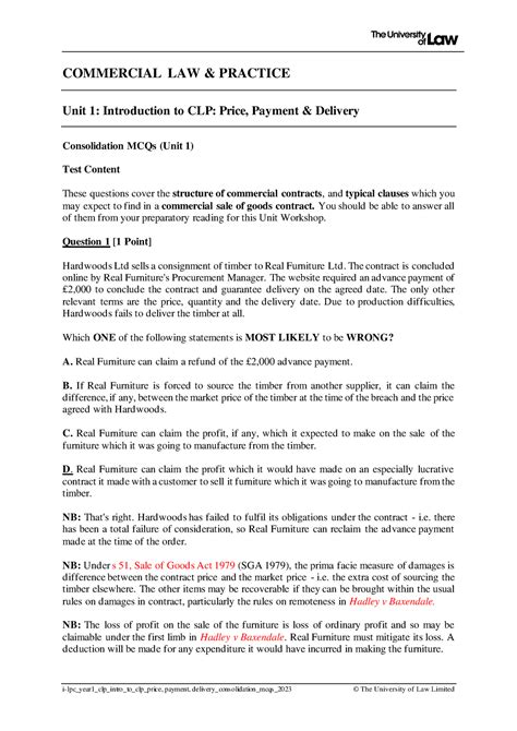 Test Your Knowledge Preparation MCQs (Unit 1 Introduction to CLP