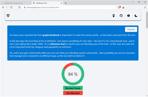 Test ad block. The adblock test is inconsistent or does not work well testing adguard client + adguard assistant ( not adguard adblock the extension). I have tested using the exact same rules including the rules you provided on the exact same device. And kept getting 57% on vivaldi, Edge got 15% and then dropped to 10%. 