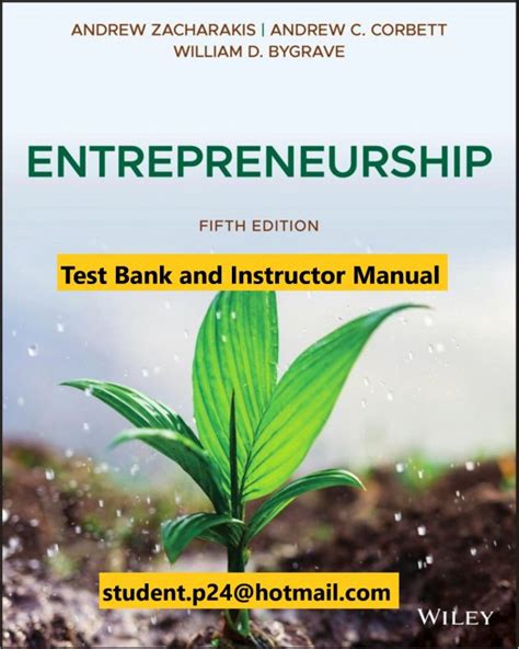 Test bank and solutions manual entrepreneurship. - Ich bin das wort ein führer für das bewusstsein des menschen in der übergangszeit paul selig.
