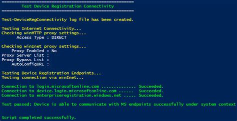 Test device registration connectivity.  You can use DSRegTool which is a comprehensive...