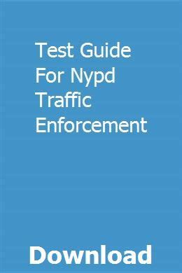 Test guide for nypd traffic enforcement. - Il manuale d'uso del metodo rand ucla.