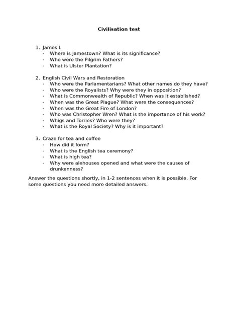 Test of Civilisation. 