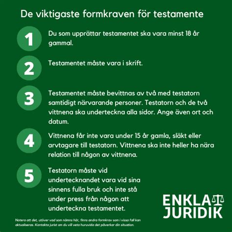 Testamente formkrav