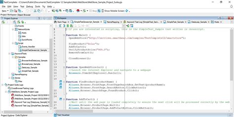 Testcomplete javascript examples. org/en-US/docs/Web/JavaScript/Reference Besides standard ...