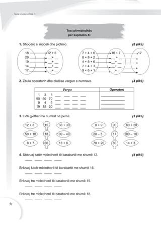 Teste matematike klasa 1 pdf.  Sh&euml;no me X bashk&euml;sin&euml; q&euml; ka m&euml; shum&euml...