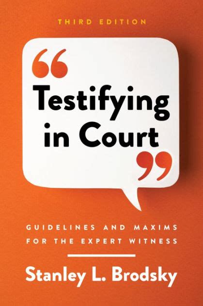 Testifying in court guidelines and maxims for the expert witness. - Fontane per piscine piastrellate e spa manuale di progettazione tecnica kindle.