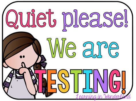 Testing Signs Printable