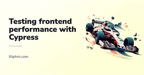 Testing frontend performance with Cypress Filip Hric