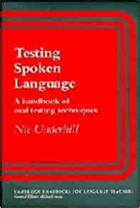 Testing spoken language a handbook of oral testing techniques cambridge handbooks for language teachers. - Renault 5 turbo 2 workshop manual.