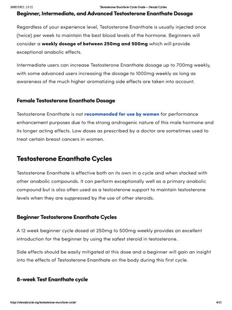 th?q=Testosterone Enanthate Cycle Guide - Steroid Cycles