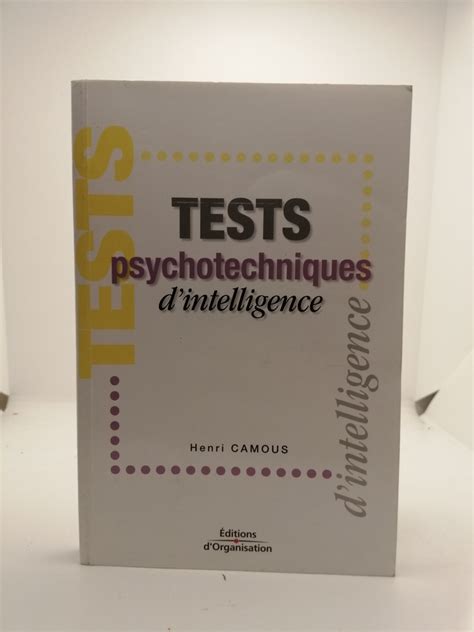 Tests psychotechniques d'intelligence
