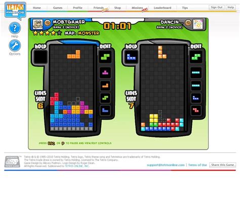 Tetrisfriends. Play Tetris Friends: http://www.tetrisfriends.com/ 