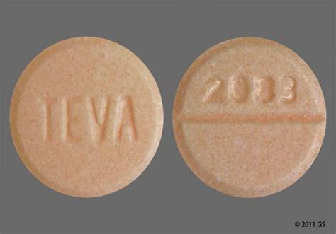 TEVA 2083. Previous Next. Hydrochlorothiazide Strength 25 mg Imprint TEVA 2083 Color Orange Shape Round View details. 1 / 6 Loading. Logo (Actavis) 850 ... All prescription and over-the-counter (OTC) drugs in the U.S. are required by the FDA to have an imprint code. If your pill has no imprint it could be a vitamin, diet, herbal, or energy pill ...