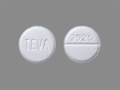 TEVA 3925. Previous Next. Diazepam Strength 2 mg Impr