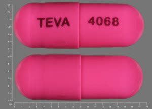 TEVA 4068 Color Pink Shape Capsule-shape View details. TEVA 8107 . Ibuprofen and Famotidine Strength 800 mg / 26.6 mg Imprint TEVA 8107 Color Blue Shape Oval View .... 