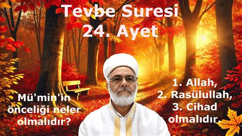 Tevbe Suresi 24 Ayet. 