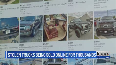Texans scammed into buying stolen vehicles on social media