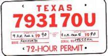 The Texas Department of Motor Vehicles offers 72-Hour, 144-Hour, 30-Day, One ... 72-Hour Permit or 144-Hour Permit. Purchase a 72-Hour Permit or 144-Hour .... 