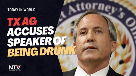 Texas AG accuses state’s House speaker of being intoxicated
