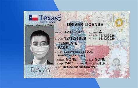 Texas Drivers License PSD Template (New Edition) Download File