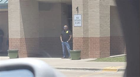 Texas Father Stands Guard Outside Daughter