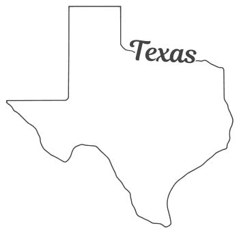 Texas Map Outline Printable State Shape Stencil Pattern Patterns Monograms Stencils Diy Projects