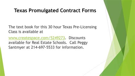 Texas Promulgated Contract Form Quizlet