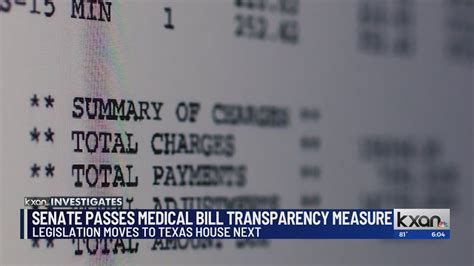 Texas Senate passes bill pushing for medical billing transparency 