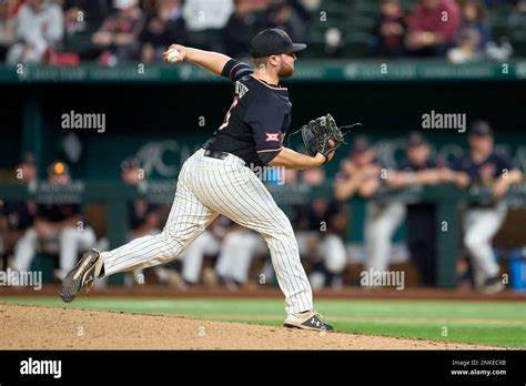 Texas Tech Red Raiders pitcher Derek Bridges (45) during an …