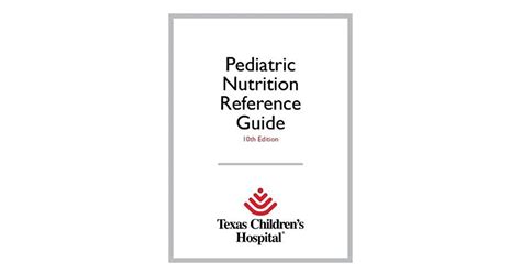Texas childrens hospital pediatric nutrition reference guide 10th edition. - Fisica para ciencias e ingenieria volumen i.