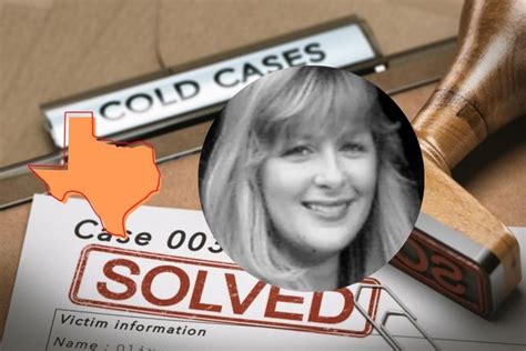 Texas cold case solved.  To remain anonymous and possibly receive a reward,...