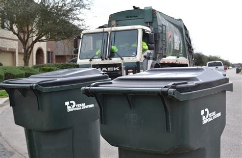 Texas disposal. How to Use the Brown Cart. Place garbage in plastic bags and secure tightly. Make sure the lid can close. For an additional pick-up, call 3-1-1 or 210-207-6000. This is available up to 3 times per year for a small fee. To report a lost or damaged cart, call 3-1-1 or 210-207-6000. 