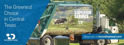 Texas disposal systems schedule. TDS provides residential and commercial trash, recycling and composting collection and processing. We offer dumpster rental for use by homeowners and ... 