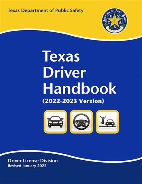 Texas driving handbook 2023. "Texas Driver's Handbook: Your Roadmap to Acing the Texas DMV Driver's Exam" DMV Drivers Exam" Embark on your road towards becoming a licensed driver in Texas with our thorough guide! This skillfully created book is your ultimate companion for acing the Texas DMV driver's test and obtaining the information and abilities essential for safe and res 